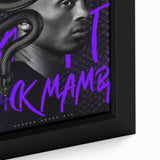 Black Mamba Pop Art Wall Art - Bold Kobe Bryant Canvas Print