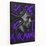 Black Mamba Pop Art Wall Art - Bold Kobe Bryant Canvas Print