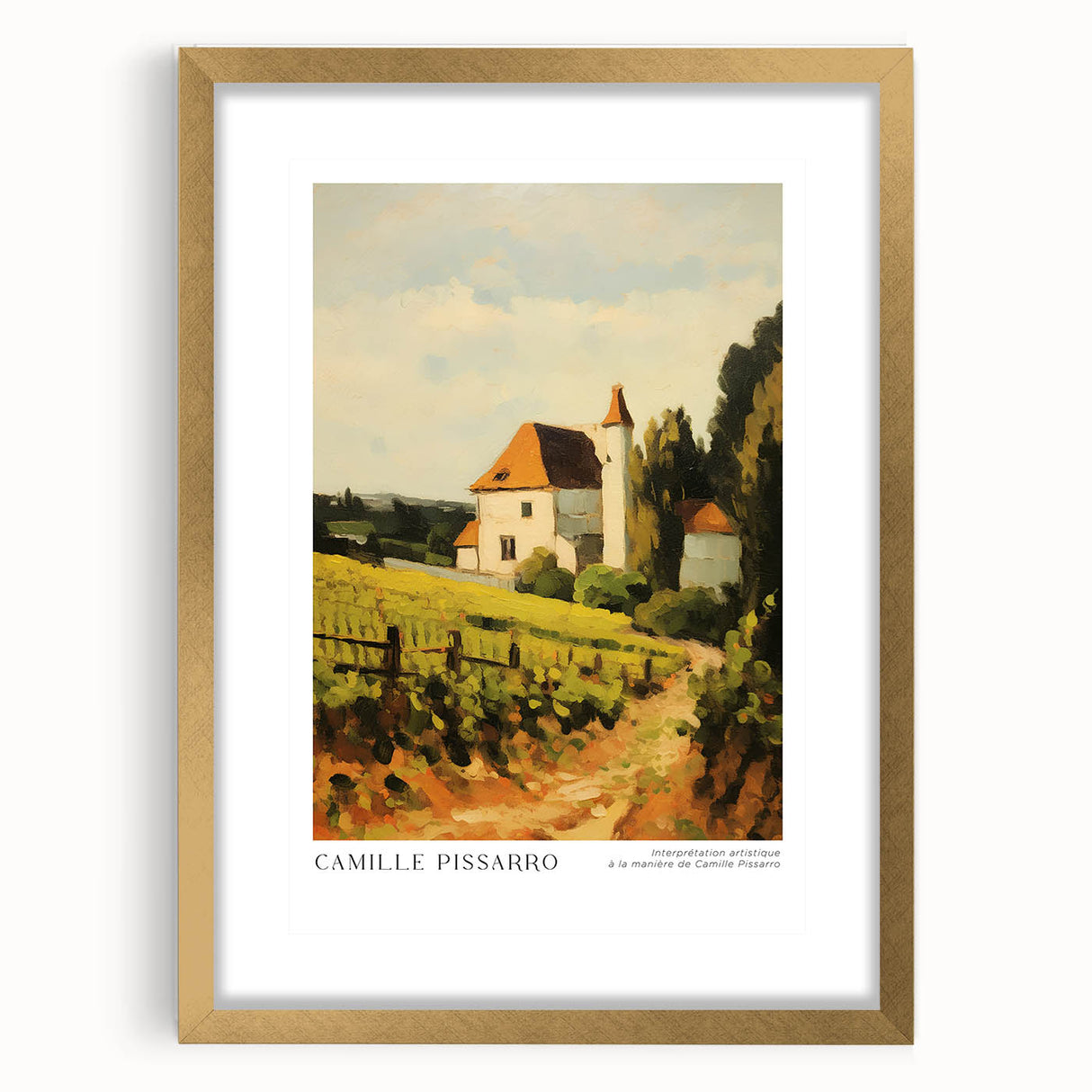 Extra large abstract art print in textured style with gold frame, featuring muted earthy tones, ideal for living room decor.