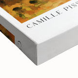 Large art featuring a black and white landscape painting on stretched canvas, ideal for bedroom wall decor.