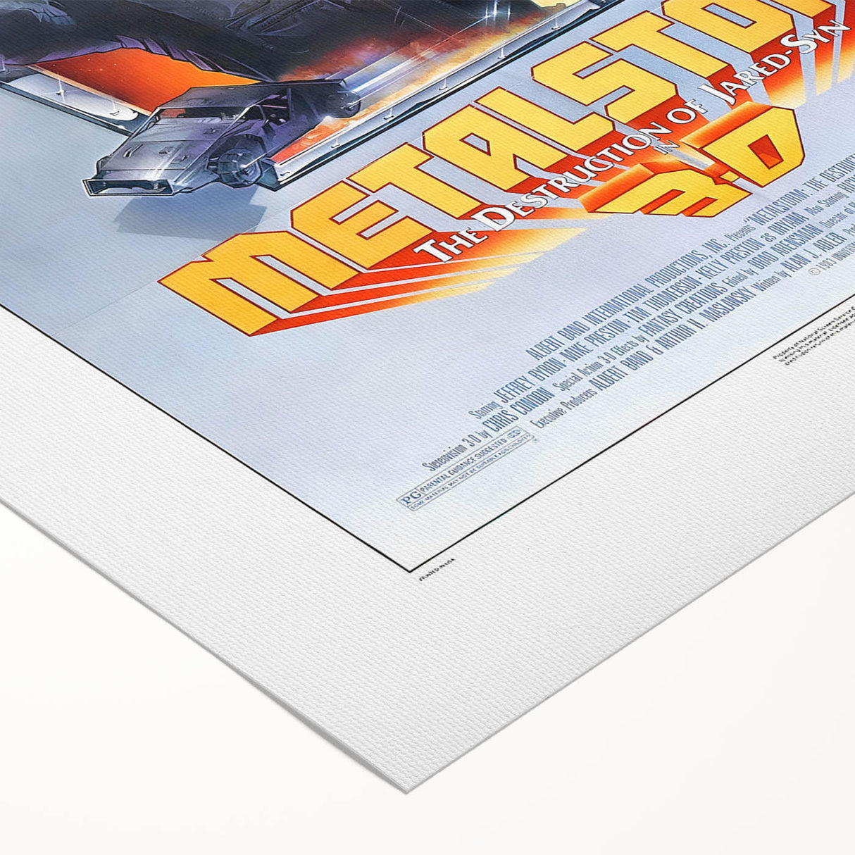 Retro Metalstorm Poster Art - Vintage Sci-Fi Action Movie Prints