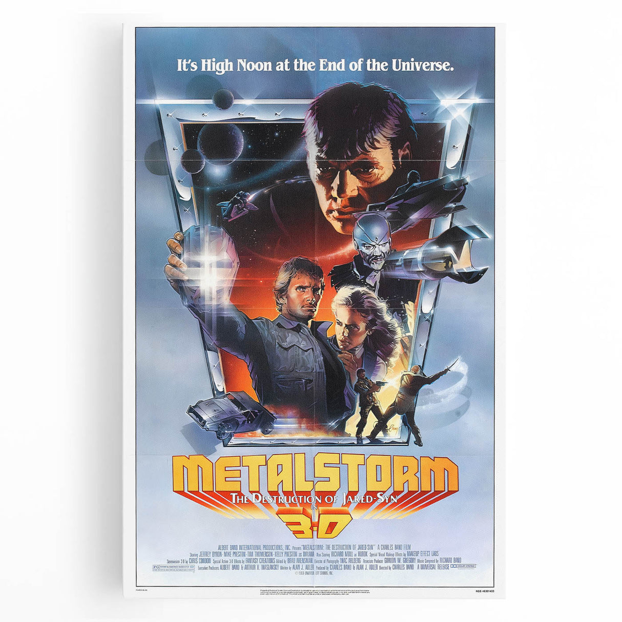 Retro Metalstorm Poster Art - Vintage Sci-Fi Action Movie Prints