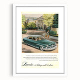 Vintage Lincoln Cosmopolitan Ad | Classic Luxury Car Art Print