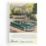 Vintage Lincoln Cosmopolitan Ad | Classic Luxury Car Art Print