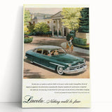 Vintage Lincoln Cosmopolitan Ad | Classic Luxury Car Art Print