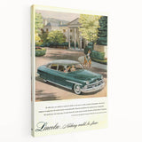 Vintage Lincoln Cosmopolitan Ad | Classic Luxury Car Art Print