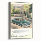 Vintage Lincoln Cosmopolitan Ad | Classic Luxury Car Art Print