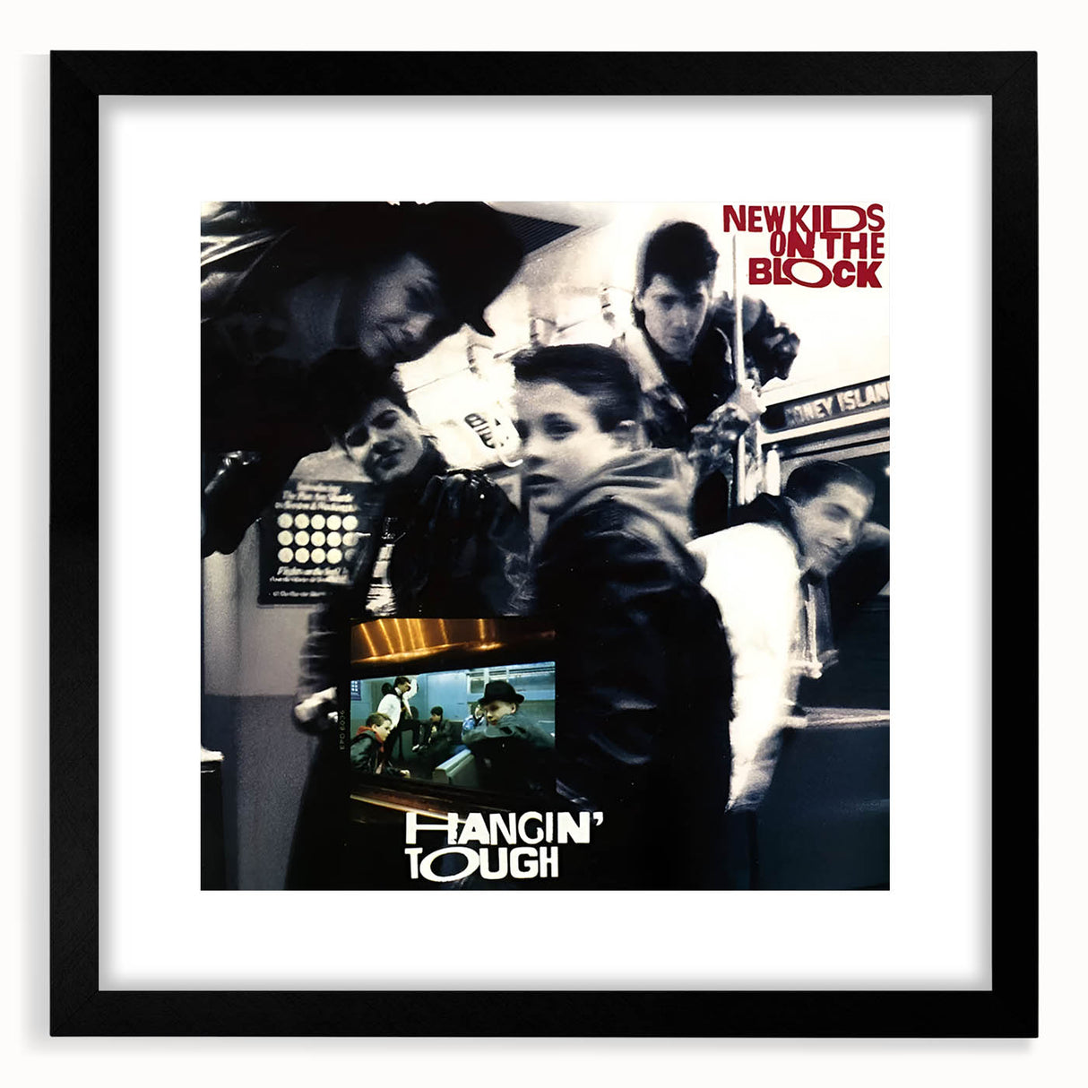 New Kids on the Block Hangin' Tough Retro Wall Art – Vintage Print