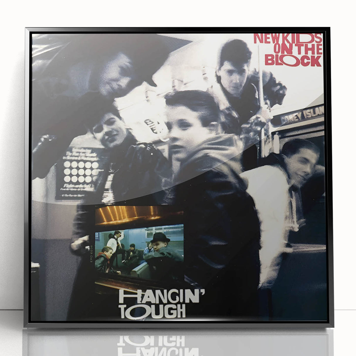 New Kids on the Block Hangin' Tough Retro Wall Art – Vintage Print