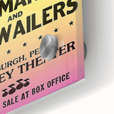 Vintage Bob Marley Uprising Tour Poster 1980 - Retro Music Wall Art