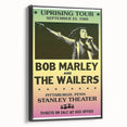 Vintage Bob Marley Uprising Tour Poster 1980 - Retro Music Wall Art