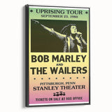 Vintage Bob Marley Uprising Tour Poster 1980 - Retro Music Wall Art