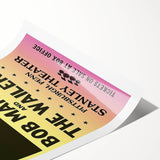 Vintage Bob Marley Uprising Tour Poster 1980 - Retro Music Wall Art