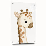 Giraffe Nursery Canvas Print - Baby Room Wall Art for Kids
