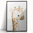 Giraffe Nursery Canvas Print - Baby Room Wall Art for Kids