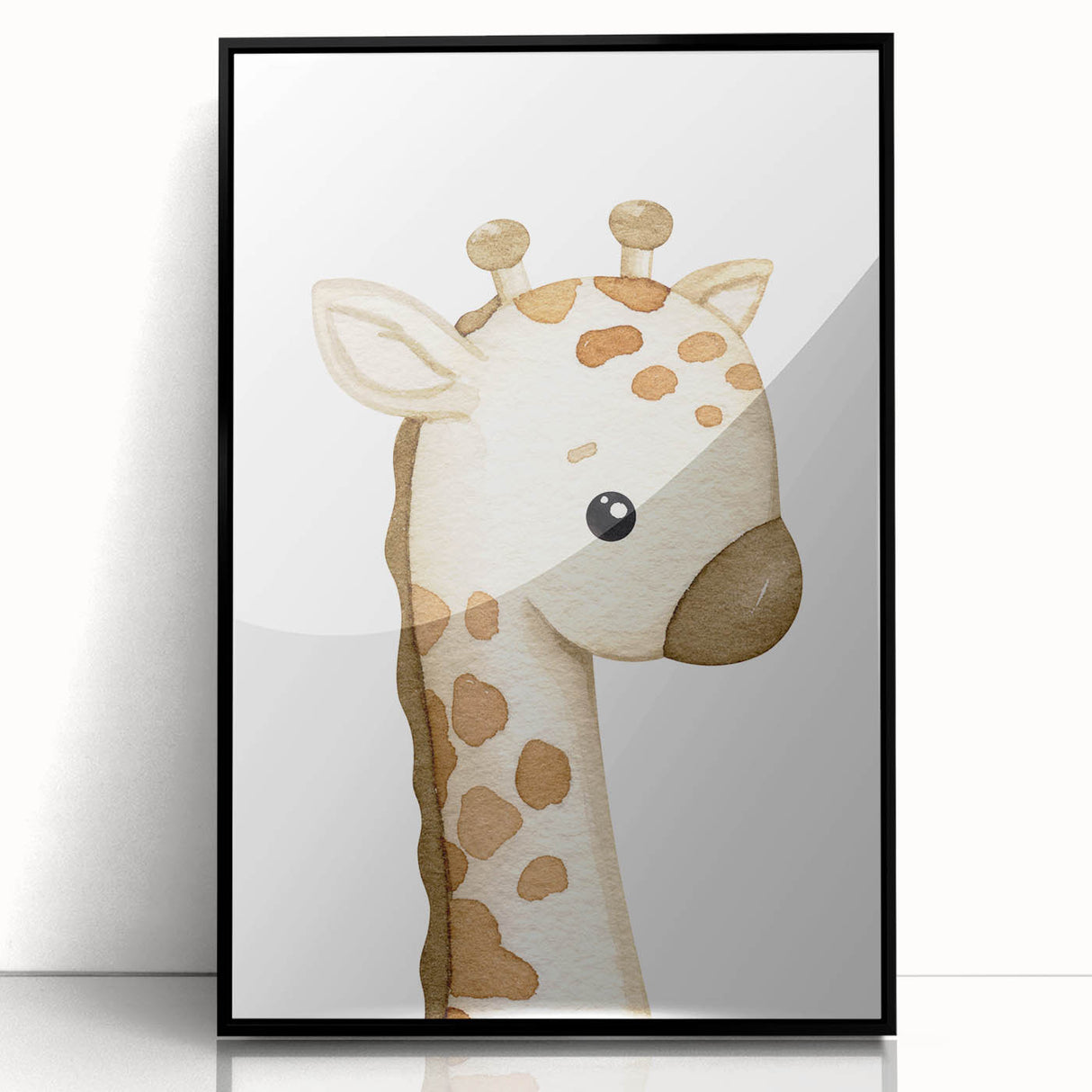 Giraffe Nursery Canvas Print - Baby Room Wall Art for Kids