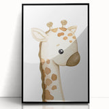 Giraffe Nursery Canvas Print - Baby Room Wall Art for Kids