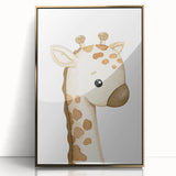 Giraffe Nursery Canvas Print - Baby Room Wall Art for Kids