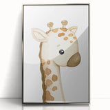 Giraffe Nursery Canvas Print - Baby Room Wall Art for Kids