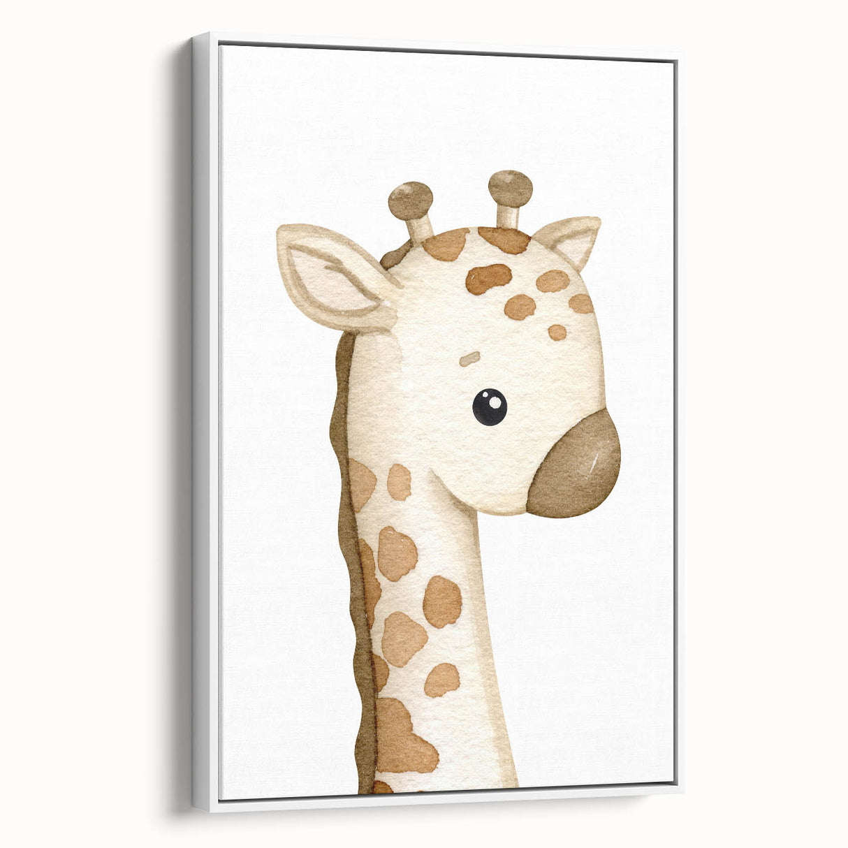 Giraffe Nursery Canvas Print - Baby Room Wall Art for Kids
