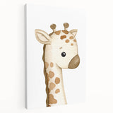 Giraffe Nursery Canvas Print - Baby Room Wall Art for Kids