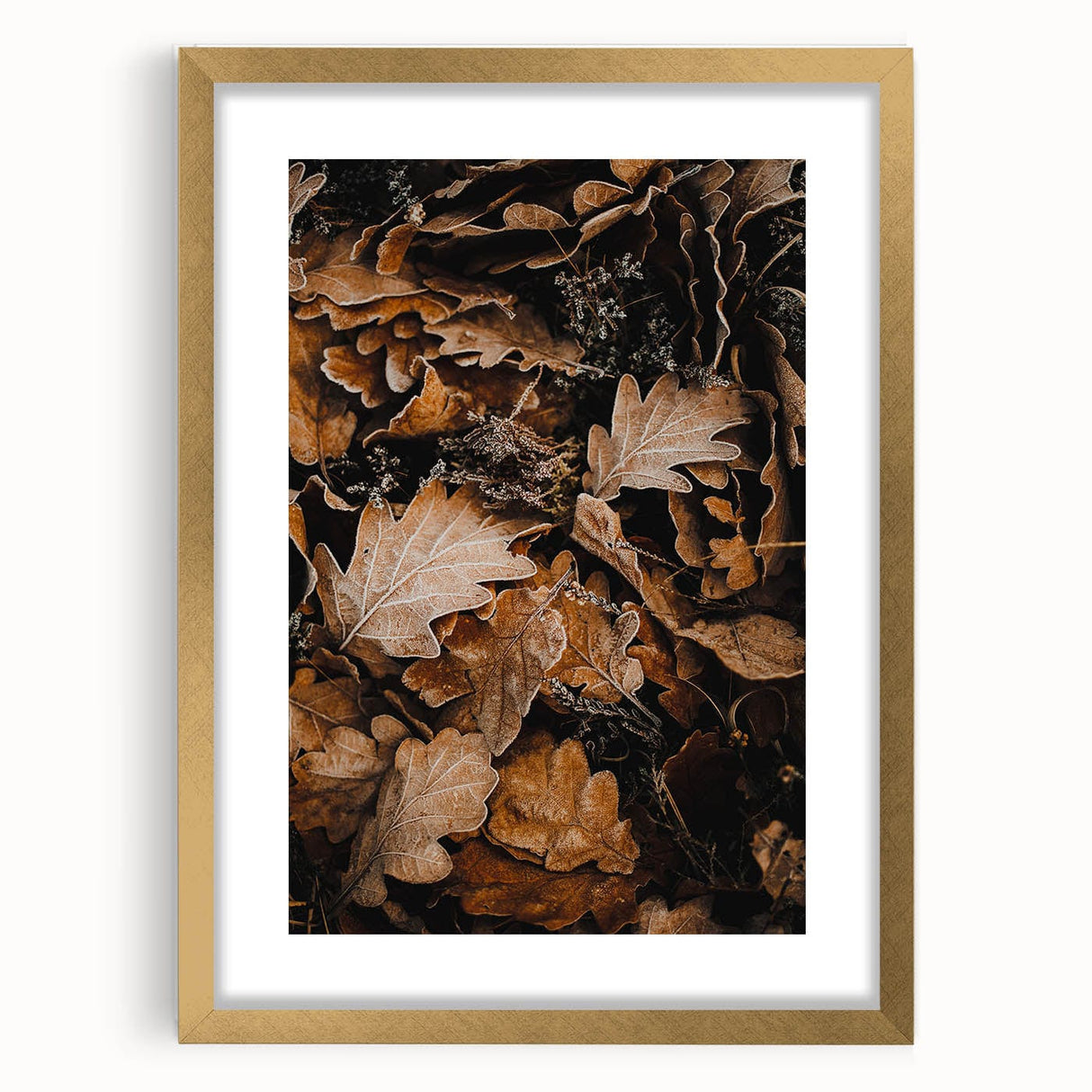 Extra large abstract art print with textured autumn hues on a framed canvas, ideal for living room decor.