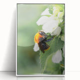 Acrylic print of a spring-themed art deco poster in pastel shades, ideal for nursery wall art.