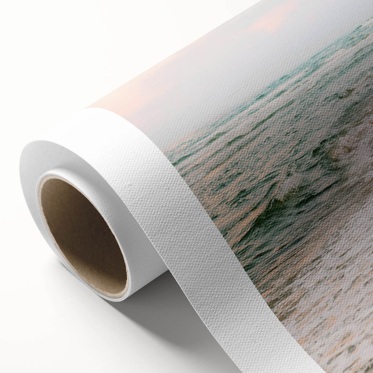 Art deco poster featuring a summer theme with vibrant colors on rolled canvas, ideal for nursery wall art.