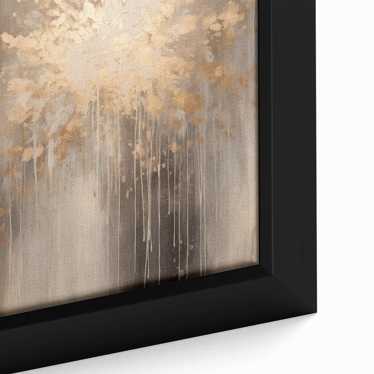 Extra large black wall art featuring a textured, colorful abstract design on a framed canvas, suitable for living room decor.