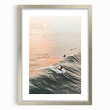 Textured abstract art print in muted gray and silver tones on a framed canvas, ideal for modern bedroom ambiance.