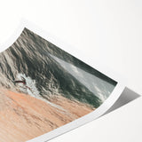 Extra large wall art featuring line art flowers in black on white, rolled print format, suitable for large living room decor.