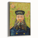 Framed canvas featuring a Van Gogh-inspired landscape, with vibrant colors and silver frame, ideal for living room decor.