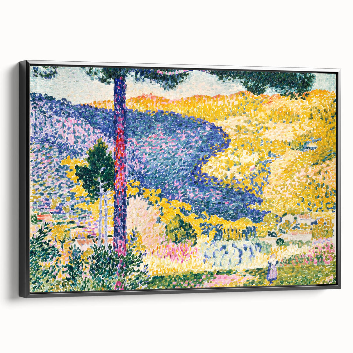 Impressionist Landscape Art – Valley with Fir by Henri Cross