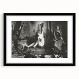 Modern Wall Art: Dramatic Charcoal Scene with Expressive Contrast