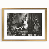 Modern Wall Art: Dramatic Charcoal Scene with Expressive Contrast