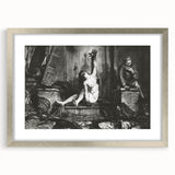 Modern Wall Art: Dramatic Charcoal Scene with Expressive Contrast