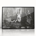 Modern Wall Art: Dramatic Charcoal Scene with Expressive Contrast