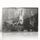 Modern Wall Art: Dramatic Charcoal Scene with Expressive Contrast