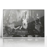 Modern Wall Art: Dramatic Charcoal Scene with Expressive Contrast