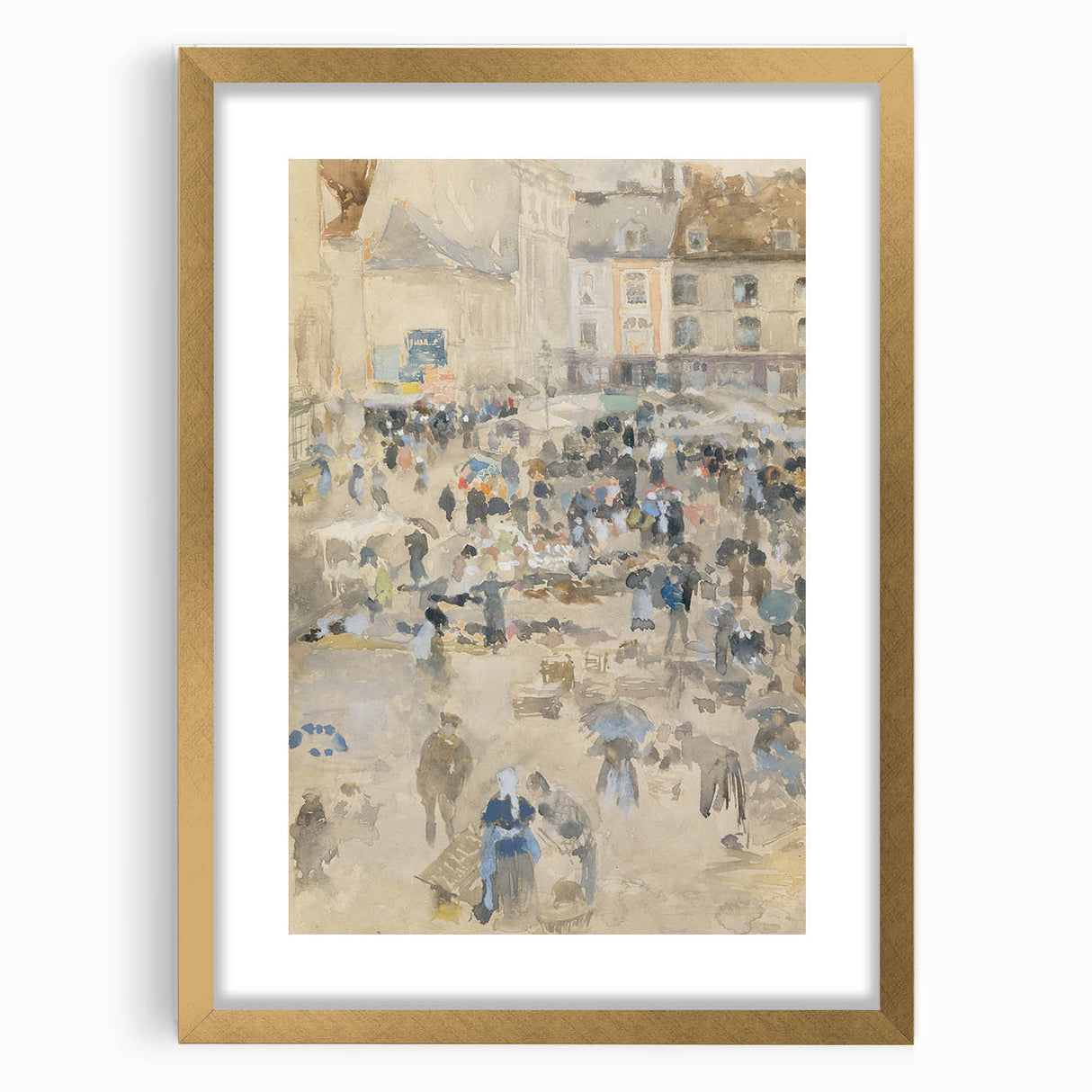 Impressionist Wall Art - Market Scene by Whistler