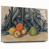 Modern Wall Art: Classic Still Life with Apples and Draped Cloth