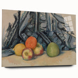 Modern Wall Art: Classic Still Life with Apples and Draped Cloth