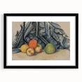 Modern Wall Art: Classic Still Life with Apples and Draped Cloth
