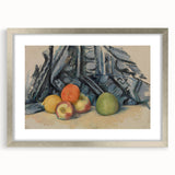 Modern Wall Art: Classic Still Life with Apples and Draped Cloth