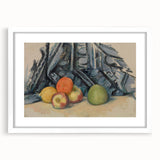 Modern Wall Art: Classic Still Life with Apples and Draped Cloth