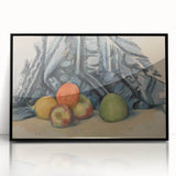 Modern Wall Art: Classic Still Life with Apples and Draped Cloth