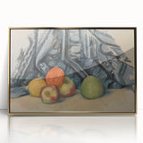 Modern Wall Art: Classic Still Life with Apples and Draped Cloth
