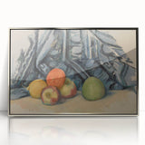 Modern Wall Art: Classic Still Life with Apples and Draped Cloth