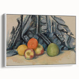 Modern Wall Art: Classic Still Life with Apples and Draped Cloth