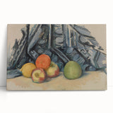 Modern Wall Art: Classic Still Life with Apples and Draped Cloth